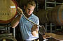 Tasting wine straight from the barrel
